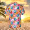 Pink Hawaii Shirt, Summer Apparel For Mom, Aloha Shirt For Mens, Womens