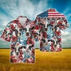 Funny Dairy Cow Hibiscus Summer Men Hawaiian Shirt, Dairy Cow Shirt, Hibiscus Flower Hawaiian Shirt, Beach Style Button Down Shirt