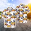 School Bus Tropical Pattern Shirt For Men Women, Bus Drivers Aloha Tropical Flowers Hawaiian Shirt, Beach Style Button Down Shirt