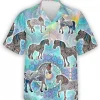 Rainbow Mandala Horse Hawaiian Shirt, Horse Shirt, Short Sleeve Button Down Hawaiian Shirt, Summer Beach Shirt, Hawaiian Aloha Shirt