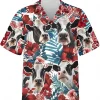 Funny Dairy Cow Hibiscus Summer Men Hawaiian Shirt, Dairy Cow Shirt, Hibiscus Flower Hawaiian Shirt, Beach Style Button Down Shirt