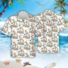 Horse And Flower Button Down Hawaiian Shirt, Horse Shirt, Short Sleeve Hawaiian Shirt, Summer Beach Shirt, Casual Print Summer Shirt, Aloha Shirt