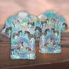 Rainbow Mandala Horse Hawaiian Shirt, Horse Shirt, Short Sleeve Button Down Hawaiian Shirt, Summer Beach Shirt, Hawaiian Aloha Shirt