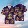 Lovely Floral Mushroom Tropical Pattern Hawaiian Shirt, Mushroom Summer Beach Shirt, Casual Button Down Shirt, Hawaiian Aloha Shirt