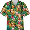Pineapple And Hibiscus Cow Hawaiian Shirts, Cow Cattle Tropical Beach Shirt, Family Hawaiian Beach Shirt, Short Sleeve Button Down Hawaiian Shirt