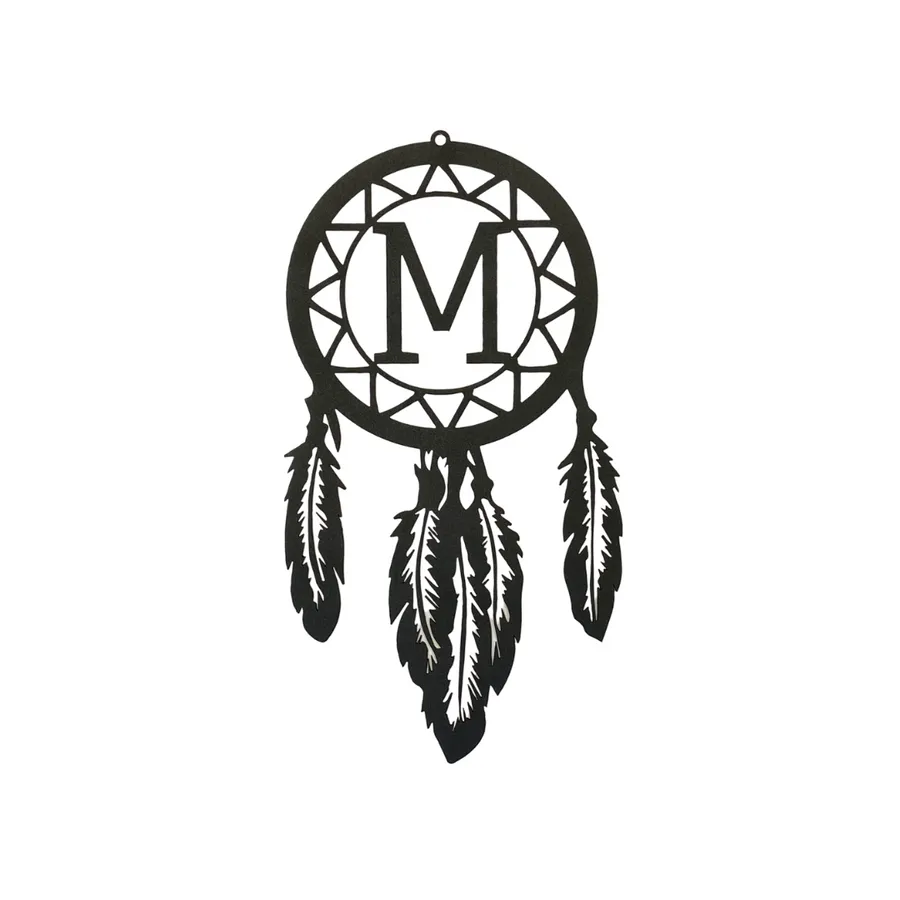 8_900x_1f2cc311-c11d-47f0-ae6d-fcbcc17c956f.webp Dreamcatcher Initial Sign Cut Metal Sign, Metal Sign Art Home Decor, Custom Family Name Metal Sign