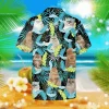 Cute Persian Cat Neon Leaves Hawaiian T-shirt, 3d Clothing For Men, Aloha Shirt For Mens, Womens