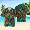 Bigfoot And Beer Tropical Pattern Hawaiian Shirt, Bigfoot Tropical Button Shirt, Summer Beach Shirt, Sasquatch Shirt, Hawaiian Aloha Shirt