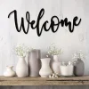 Welcome - Metal Wall Art Cut Wall Hanging, Home Decoration, Home Gift