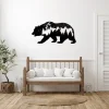 Bear Metal Art Wall Decor, Cut Wall Hanging, Home Decoration, Home Gift
