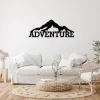 Adventure Mountains Metal Art, Metal Sign Wall Decor, Metal Sign Outdoor, Indoor