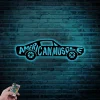 American Muscle Car Metal Sign With Led Lights, Metal Garage Sign Gift Garage Metal Art Garage Home Decor Vintage Car Metal Sign Metal Wall Art