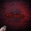 American Muscle Car Metal Sign With Led Lights, Metal Garage Sign Gift Garage Metal Art Garage Home Decor Vintage Car Metal Sign Metal Wall Art