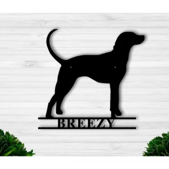 Customized Dog Metal Wall Art, Dog Vintage Metal Sign - Pet Outdoor Metal Wall Art Decor