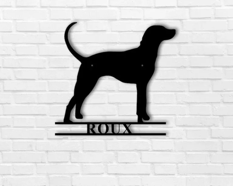 Customized Dog Metal Wall Art, Dog Vintage Metal Sign - Pet Outdoor Metal Wall Art Decor