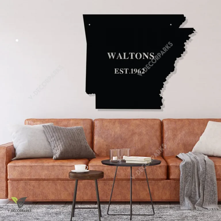 Customized Metal Wall Art, Arkansas Vintage Metal Sign - States Outdoor Metal Wall Art Decor