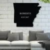 Customized Metal Wall Art, Arkansas Vintage Metal Sign - States Outdoor Metal Wall Art Decor