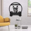 Australian Kelpie Boshih Dog Lovers Funny Personalized Metal House Sign Cut Metal Sign