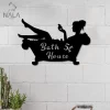 Bath House Bath Tub Girl Metal Sign, Wall Art Decor For Bathroom, Home Decoration, Metal Artwork