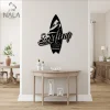 Surfing Board Decorative Wall Decor For Living Room, Surfing Metal Wall Art, Wall Hanging