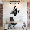 Surfing Board Decorative Wall Decor For Living Room, Surfing Metal Wall Art, Wall Hanging