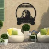 Beagle Dog Lovers Funny Personalized Metal House Sign Cut Metal Sign