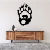 Bear Paw - Metal Wall Art, Home Decor, Cut Metal