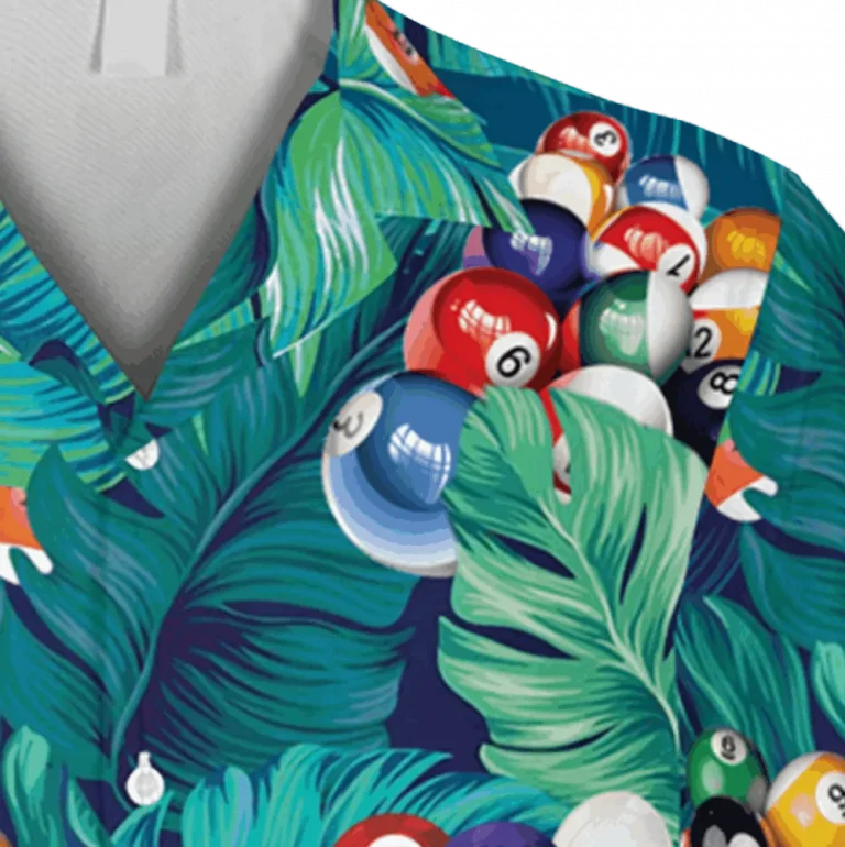 Funny Billards Hawaiian T-shirt, Birthday Gift For Him, Aloha Shirt For Mens, Womens