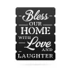 Bless Our Home Wall Art, Cut Metal Sign, Metal Wall Art, Metal House Sign