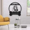 Bloodhound Dog Lovers Funny Personalized Metal House Sign Cut Metal Sign