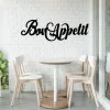 Custom Bon Appetit Cut Metal, Metal Art Wall Decor, Cut Wall Hanging