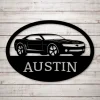 Camaro Custom Name Metal Sign Personalized Monogram Wall Metal Art