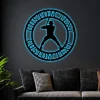 Customized Baseball Bat Led Lights, Wall Art Decor Sports Room Wall Art Monogram Softball Home Decor Customize Softball Name Sign