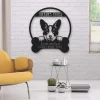 Corgi Dog Lovers Funny Personalized Metal House Sign Cut Metal Sign