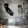California Bear State Flag Metal Wall Art Decor, Metal Wall Hangings, Bear Design Metal Sign, Modern Decoration, Wild Animals Decor