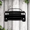 Muscle Car Metal Sign With Led Lights, Garage Wall Decor, Challenger Sign, Gift For Him, Srt Metal Wall Art, Garage Wall Sign, Challenger Gifts Art
