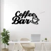Coffee Bar, Wall Hanging, Metal Coffee Sign With Led Lights, Kitchen Decor, Coffee Bar Sign, Farmhouse Decor, Coffee Lover