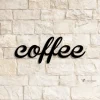 Coffee Script Metal Art Sign Light Up, Coffee Metal Sign Multi Color, Coffee Script Sign Metal, Coffee Home Decor, Led Wall Art, Gift For Coffee Lover