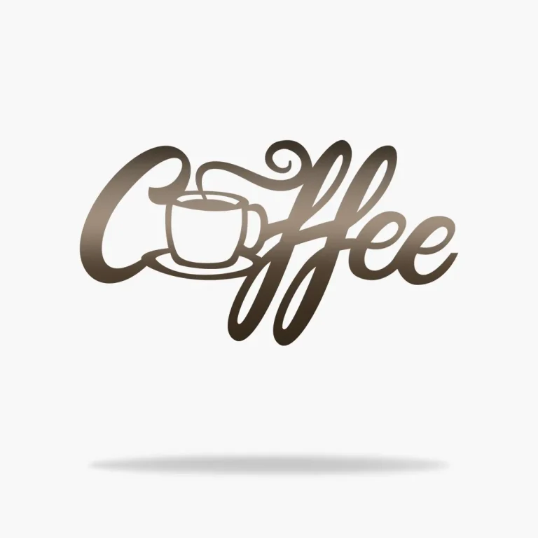 Coffee Sign, Cut Metal Sign