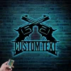 Come And Take It Metal Gun Sign With Led Lights, 2nd Amendment Gun Gifts Gun Decor Gun Gifts For Men Funny Gun Sign Gun Room Decor Gun Lover