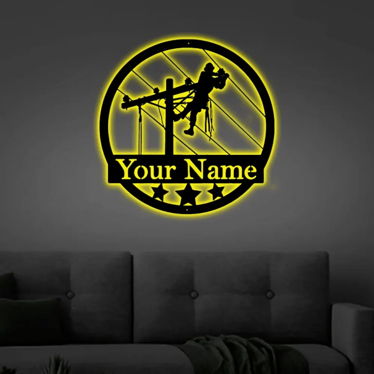 Construction Collection Wrecking Ball, Led Lights, Metal Sign, Art ...