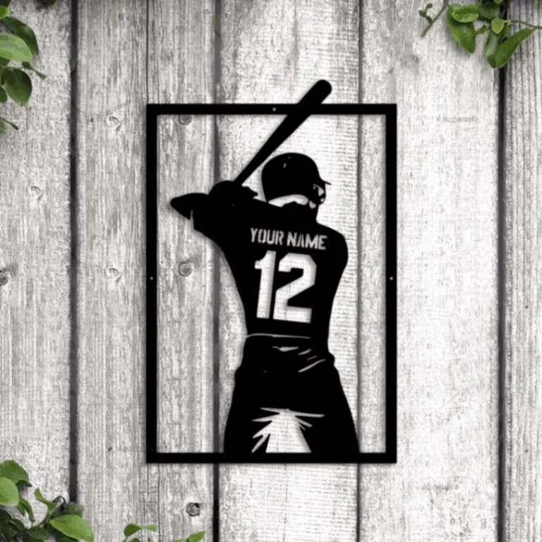 Custom Baseball Sign Metal Led Lights, Custom Name Baseball Sign, Personalized Baseball Player Decor, Baseball Jersey, Baseball Decor, Baseball Gifts