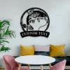 Custom Common Carp Fishing Metal Sign Led Lights, Personalized Fisher Name Sign Home Decor Kid Boy Girl Nursery Decoration Birthday