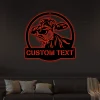 Custom Cow With Led Lights, Farm Sign, Metal Cow Sign, Personalized Cow Metal Name Sign, Metal Sign For Farm, Farmhouse Wall Decor