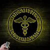 Custom Doctor Sign With Led Lights, Metal Doctor Sign, Sign For Doctor's Office, Engraved Doctor Sign, Gift For Doctor, Gift For Md, Md Sign