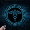 Custom Doctor Sign With Led Lights, Metal Doctor Sign, Sign For Doctor's Office, Engraved Doctor Sign, Gift For Doctor, Gift For Md, Md Sign