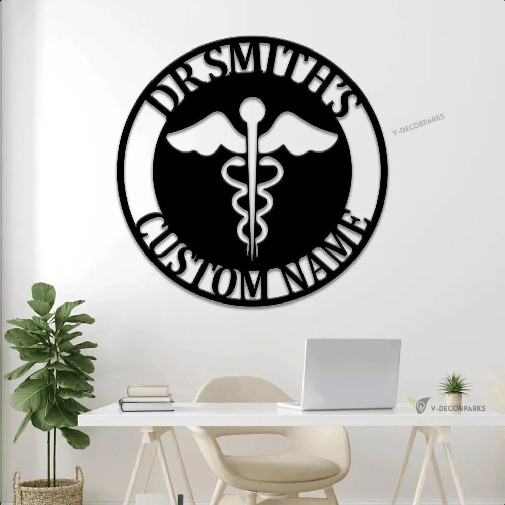 Custom Doctor Sign With Led Lights, Metal Doctor Sign, Sign For Doctor's Office, Engraved Doctor Sign, Gift For Doctor, Gift For Md, Md Sign