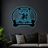 Custom Dog Sign With Led Lights, Pet Spot Sign, Dog Name Sign, Personalized Dog Sign, Custom Dog Name Sign, Metal Sign, Dog Lover Gift, Dog Paw Sign, Breed