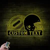 Custom Football Sign With Led Lights, Football Jersey Sign, Football Sign, Football Sign With Number, Highschool Football Sign, College Football Sign