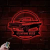 Custom Garage Metal Wall Art Led Light, Classic Muscle Car Sign, Mechanic Repair Decor, Gift For Repairman, Man Cave Decor, Garage Wall Hanging